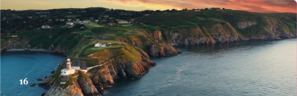 Irish coastline at sunset